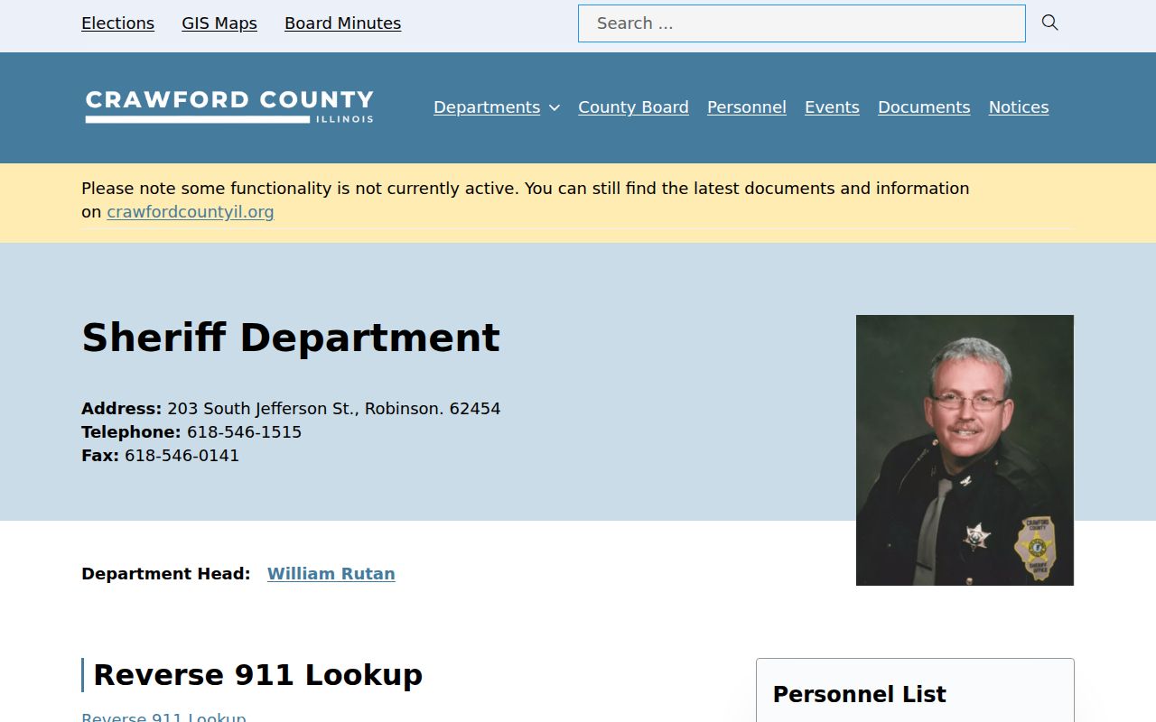 Crawford County Sheriff official department page for most-wanted research
